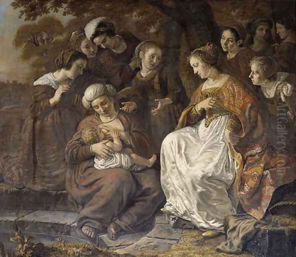 The Finding of Moses, 1653 Oil Painting by Jan Victors