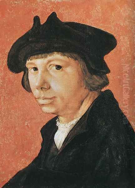 Self-portrait 1509 Oil Painting by Lucas Van Leyden