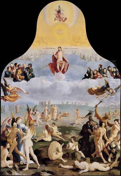 The Last Judgment 1526 Oil Painting by Lucas Van Leyden