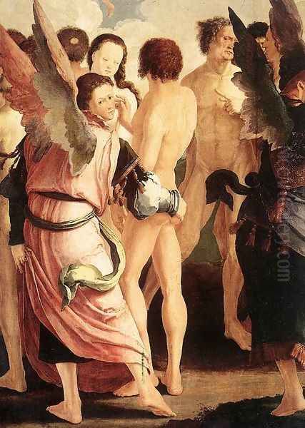 The Last Judgment (detail) 1526 Oil Painting by Lucas Van Leyden