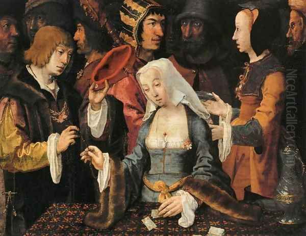 Fortune-Teller with a Fool by Lucas Van Leyden