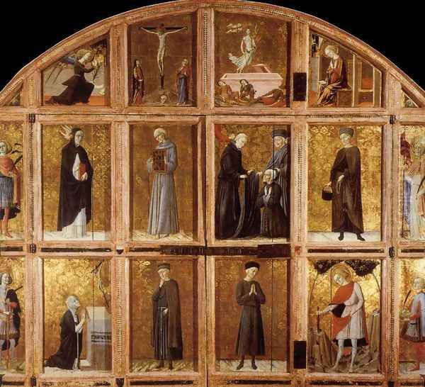 Arliquiera (outer shutters) 1445 Oil Painting by Lorenzo Di Pietro Vecchietta