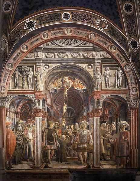 The Founding of the Spedale di Santa Maria della Scala 1441 Oil Painting by Lorenzo Di Pietro Vecchietta