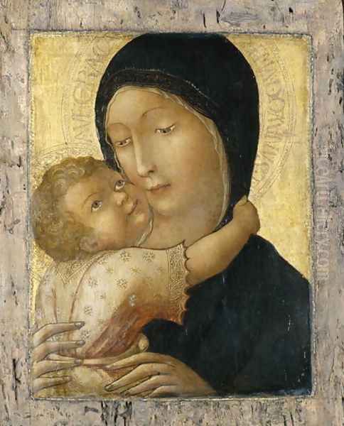 Madonna and Child, c.1470 Oil Painting by Lorenzo Di Pietro Vecchietta