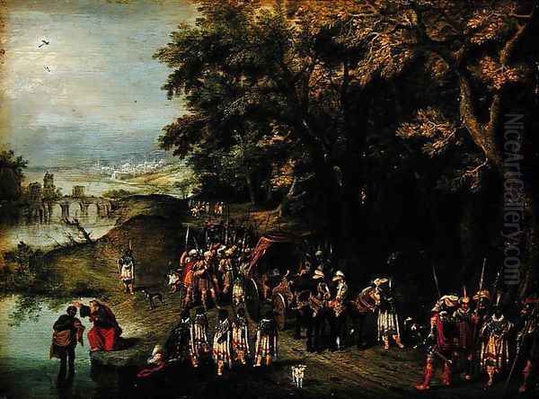 Baptism of the Chamberlains Oil Painting by David Vinckboons