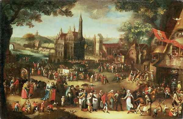 Kermesse at Avdenarde Oil Painting by David Vinckboons