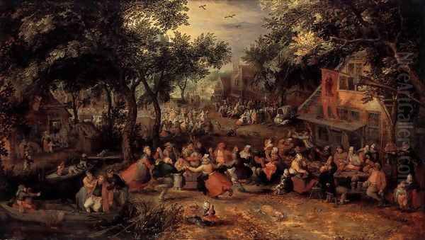 Kermis 1605 Oil Painting by David Vinckboons