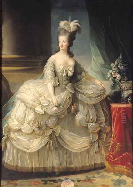 Marie Antoinette 1755-93 Queen of France, 1779 Oil Painting by Elisabeth Vigee-Lebrun