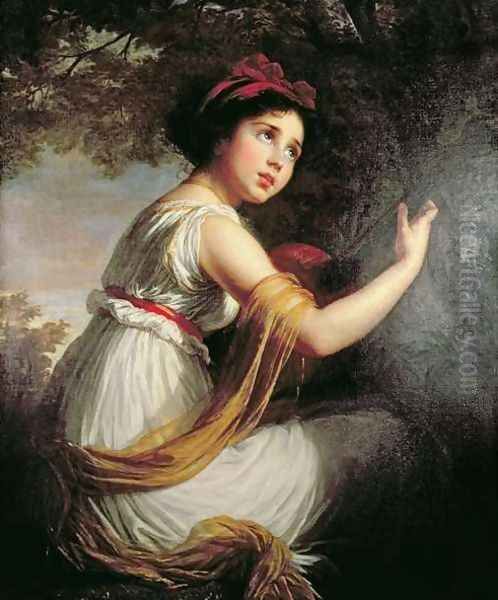 Portrait of Julie Le Brun, c.1797 Oil Painting by Elisabeth Vigee-Lebrun