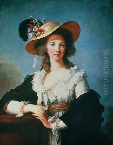 Portrait of the Duchess of Polignac c.1749-93 Oil Painting by Elisabeth Vigee-Lebrun