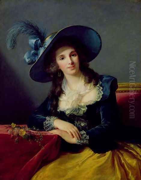 Antoinette-Elisabeth-Marie dAguesseau 1756-1828 Countess of Segur, 1785 Oil Painting by Elisabeth Vigee-Lebrun