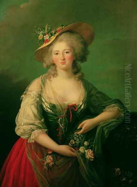 Elisabeth of France 1764-94 called Madame Elizabeth, c.1782 Oil Painting by Elisabeth Vigee-Lebrun