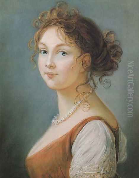 Louise Augusta, Queen of Prussia Oil Painting by Elisabeth Vigee-Lebrun