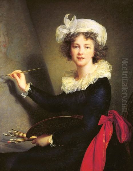 Self-Portrait Oil Painting by Elisabeth Vigee-Lebrun