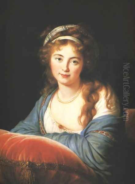 Portrait of Comtesse Catherine Skavronskaia Oil Painting by Elisabeth Vigee-Lebrun