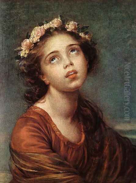 The Daughter's Portrait Oil Painting by Elisabeth Vigee-Lebrun