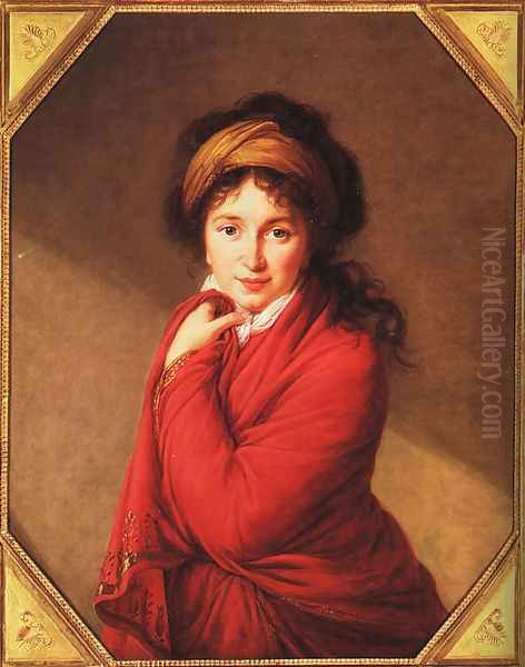 Portrait of Countess Golovine 1797-1800 Oil Painting by Elisabeth Vigee-Lebrun