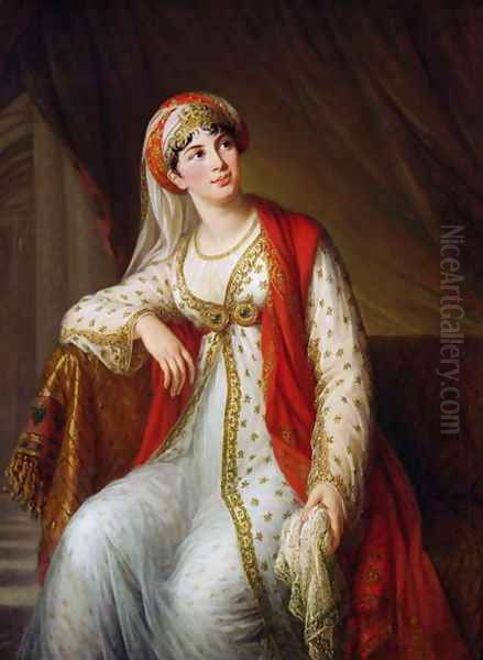 Madame Guiseppina Grassini 1773-1850 in the Role of Zaire, 1805 Oil Painting by Elisabeth Vigee-Lebrun