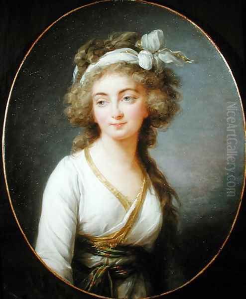 Portrait of Melanie de Rochechouart, Marquise dAumont, Duchesse de Piennes, 1789 Oil Painting by Elisabeth Vigee-Lebrun