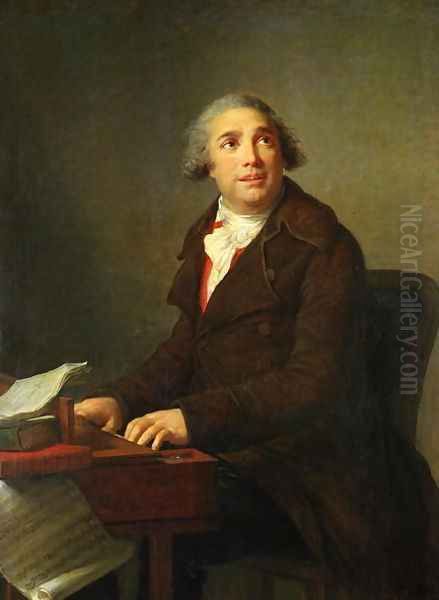 Giovanni Paesiello 1740-1816 Oil Painting by Elisabeth Vigee-Lebrun