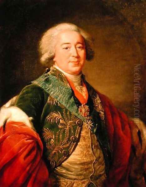 Portrait of Prince Alexander Borisovich Kurakin 1752-1818, 1797 Oil Painting by Elisabeth Vigee-Lebrun