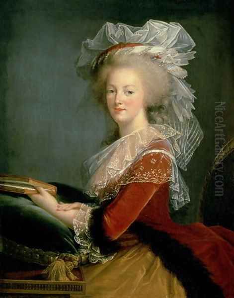 Portrait of Marie Antoinette 1755-93 Oil Painting by Elisabeth Vigee-Lebrun