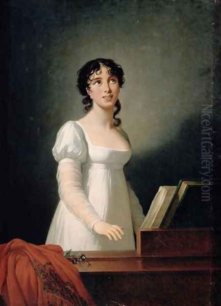 Portrait of Angelica Catalani 1780-1849 Oil Painting by Elisabeth Vigee-Lebrun