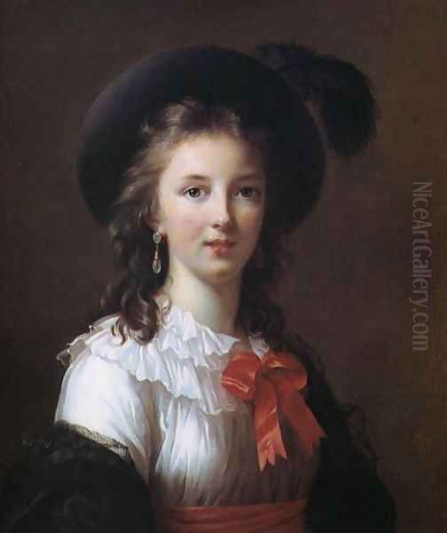 Self Portrait - Age 26 Oil Painting by Elisabeth Vigee-Lebrun