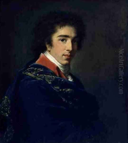 Portrait of Prince Ivan Baryatinsky, 1800 Oil Painting by Elisabeth Vigee-Lebrun