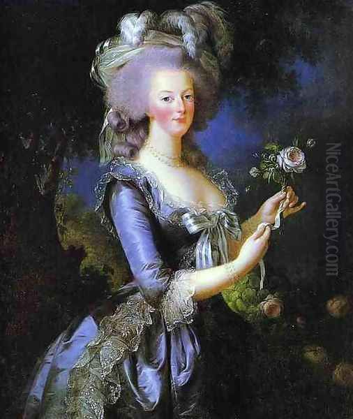 Portrait of Marie Antoinette Oil Painting by Elisabeth Vigee-Lebrun