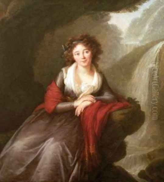 Comtesse Potocka Oil Painting by Elisabeth Vigee-Lebrun