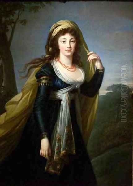 Portrait of Theresa Countess Kinsky Oil Painting by Elisabeth Vigee-Lebrun