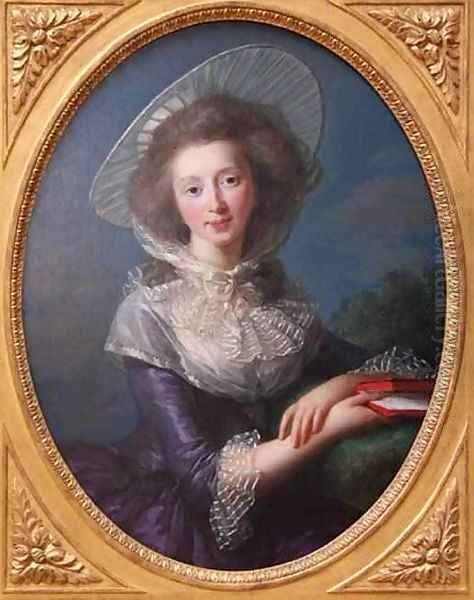 The Vicomtesse de Vaudreuil Oil Painting by Elisabeth Vigee-Lebrun