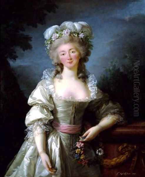 Portrait of Madame du Barry Oil Painting by Elisabeth Vigee-Lebrun