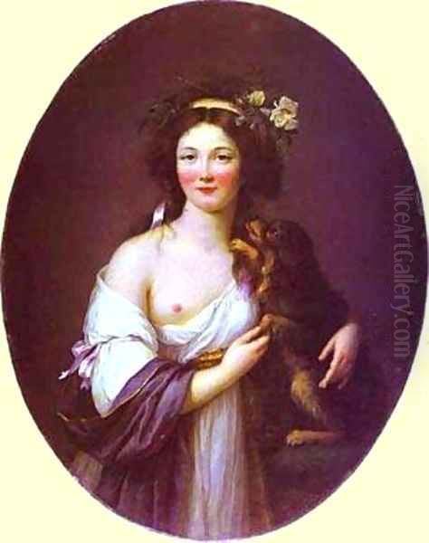 Portrait Of Mme Daguesseau 1770 Oil Painting by Elisabeth Vigee-Lebrun