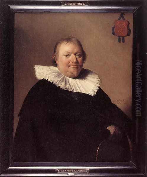 Portrait of Anthonie Charles de Liedekercke 1637 Oil Painting by Johannes Cornelisz. Verspronck