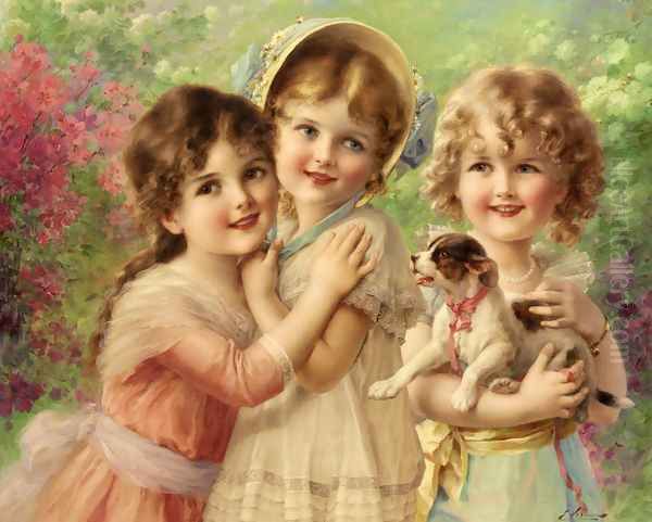 Best of Friends Oil Painting by Emile Vernon