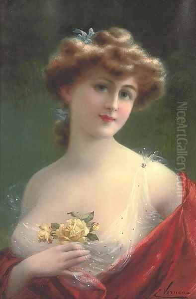 Sweet blossoms Oil Painting by Emile Vernon