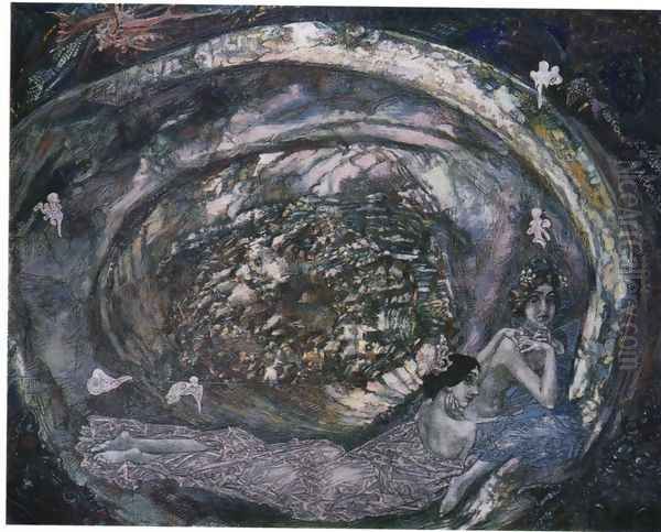 Pearl oyster 1904 Oil Painting by Mikhail Aleksandrovich Vrubel