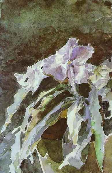 Orchid, 1886-87 Oil Painting by Mikhail Aleksandrovich Vrubel