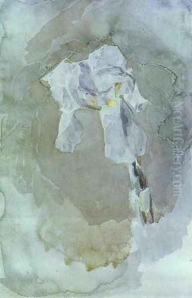 White Iris, 1886-1887 Oil Painting by Mikhail Aleksandrovich Vrubel