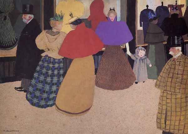 Passerby Oil Painting by Felix Edouard Vallotton