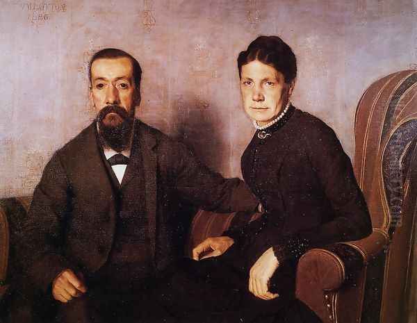 The Artist's Parents Oil Painting by Felix Edouard Vallotton