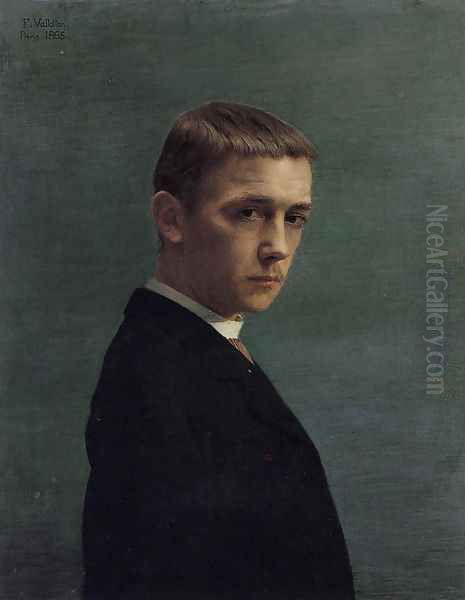 Self Portrait at 20 Oil Painting by Felix Edouard Vallotton