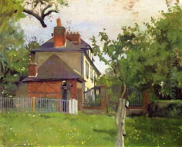 Villa Beaulieu, Honfleur Oil Painting by Felix Edouard Vallotton