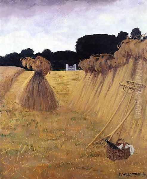 Les Javelles Oil Painting by Felix Edouard Vallotton