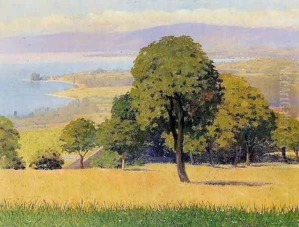 outskirts of Lausanne Oil Painting by Felix Edouard Vallotton