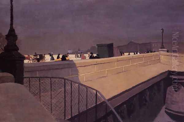 The Pont Neuf Oil Painting by Felix Edouard Vallotton