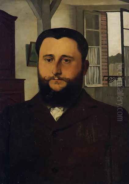 Portrait of Thadee Nathanson Oil Painting by Felix Edouard Vallotton