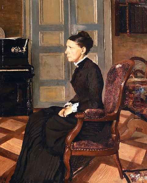 The Artist's Mother Oil Painting by Felix Edouard Vallotton